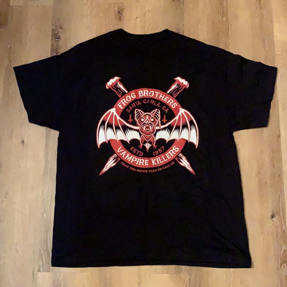 The Lost Boys Frog Brothers Vampire Killers Men’s Black T-shirt XL - Picture 1 of 3